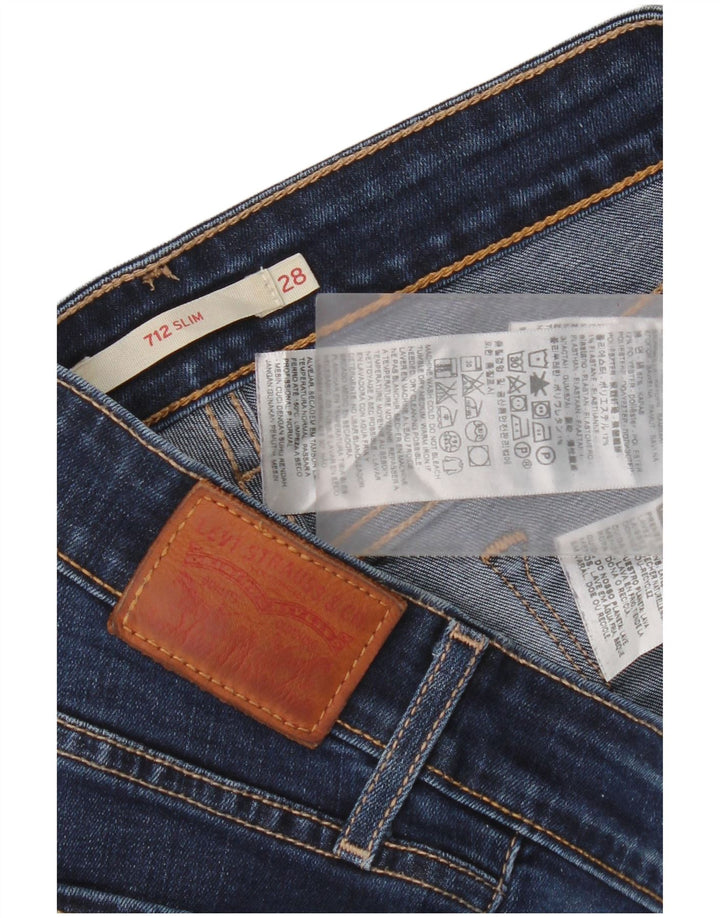 Jeans Levi's da donna 712 slim W28 L30 cotone blu navy