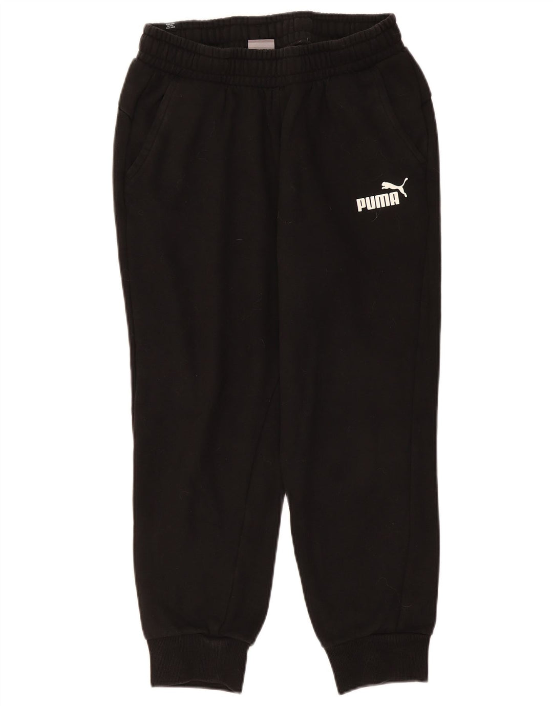 Pantaloni da tuta da donna Puma Joggers UK 12 Medium Black Cotton