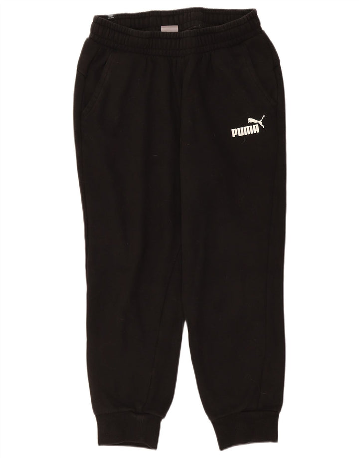 Pantaloni da tuta da donna Puma Joggers UK 12 Medium Black Cotton