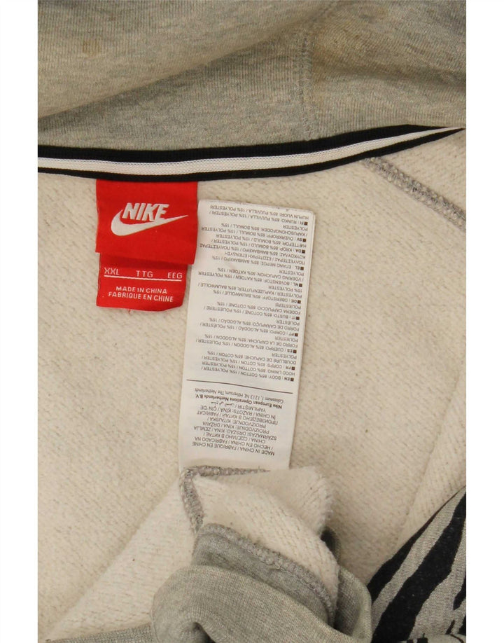 Nike Donna Oversize UK 20 2XL Cotone con stampa animalier grigia