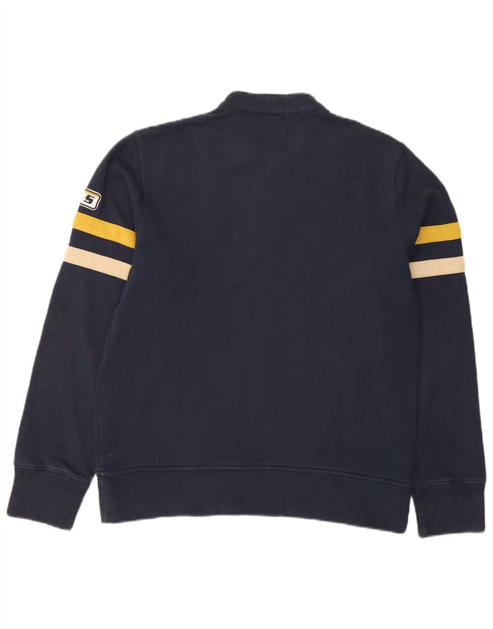 Giacca da ginnastica grafica da uomo Gas, giacca media, in cotone blu navy