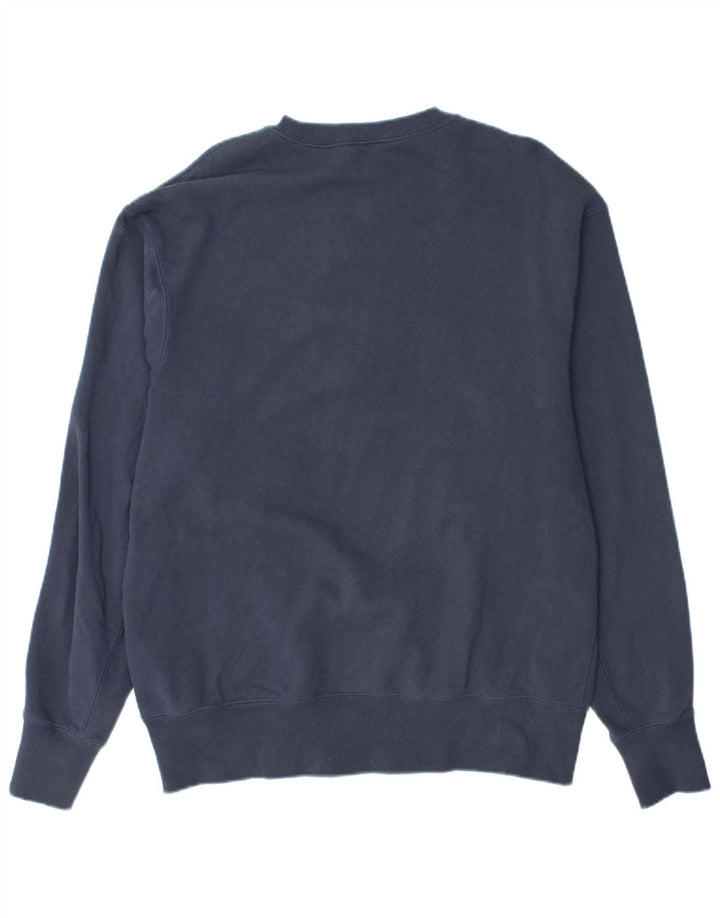 Felpa da uomo ADIDAS maglione medio blu navy in cotone