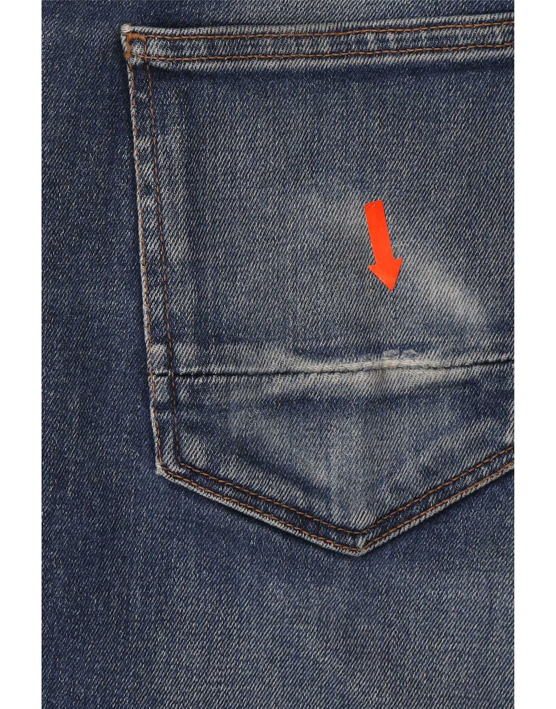 Jeans slim da uomo Zara EU 42 Large W32 L30 Blu
