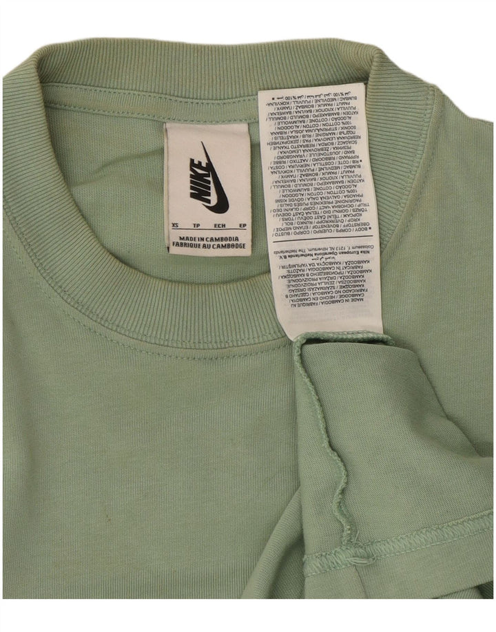 T-shirt da uomo Nike Top XS verde in cotone