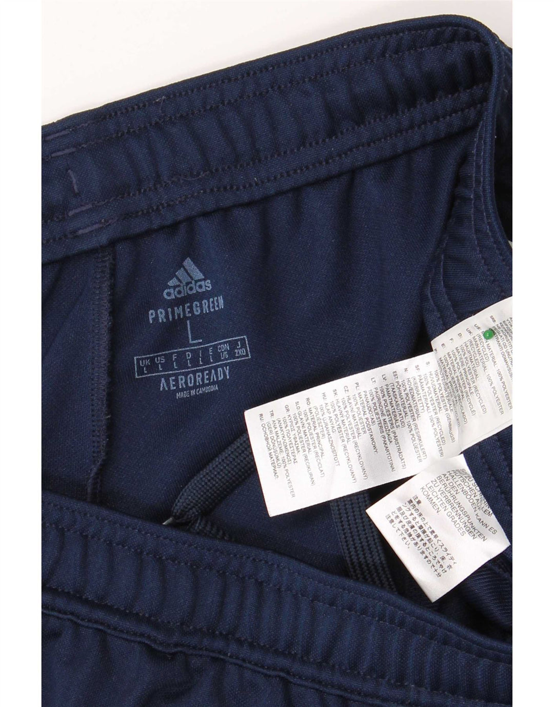 Pantaloni da tuta Adidas Aeroready da uomo grandi in poliestere blu navy