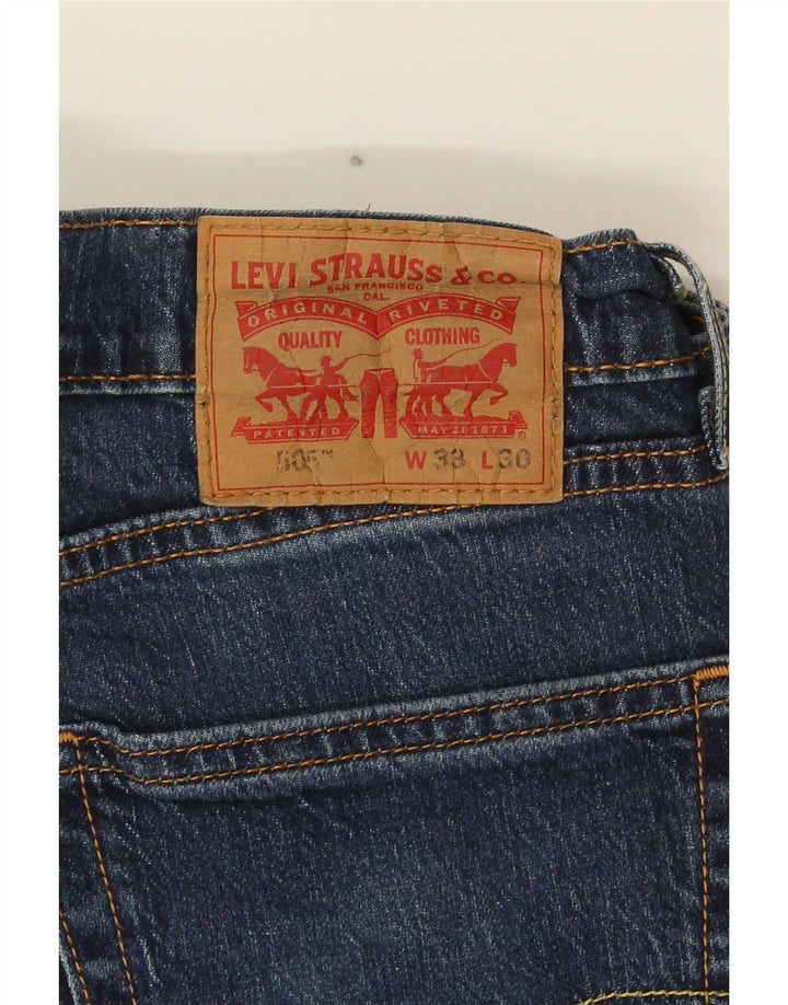 Levi's Uomo 505 Jeans dritti W33 L30 Cotone blu navy