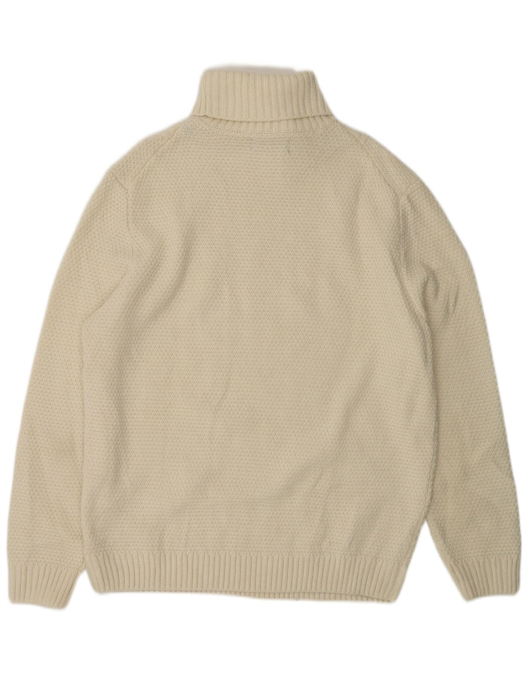 Maglione maglione collo alto da uomo PIOMBO 2XL acrilico bianco