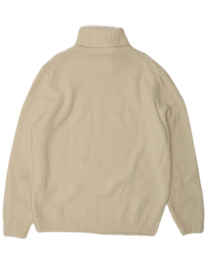 Maglione maglione collo alto da uomo PIOMBO 2XL acrilico bianco