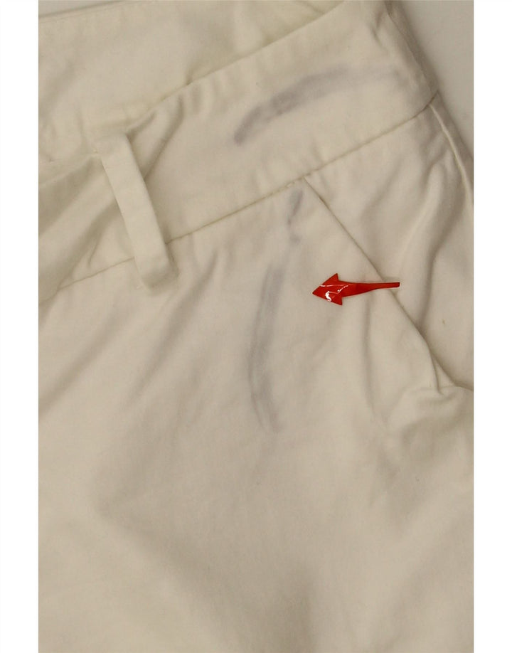 MOSSIMO Womens Stretch Chino Shorts US 6 Medium W30  White Cotton