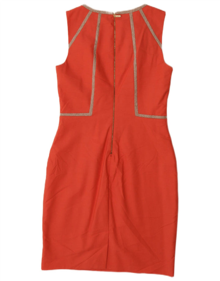 Abito tubino senza maniche da donna Calvin Klein US 6 arancione medio