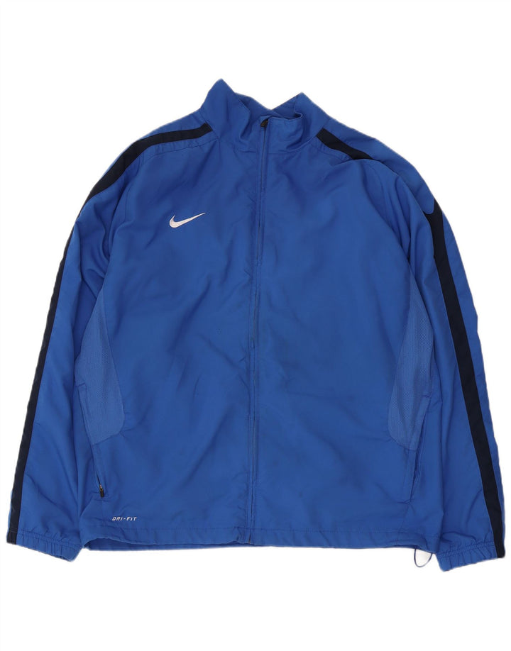 Giacca da tuta da uomo Nike XL Blu Colourblock Poliestere Sport