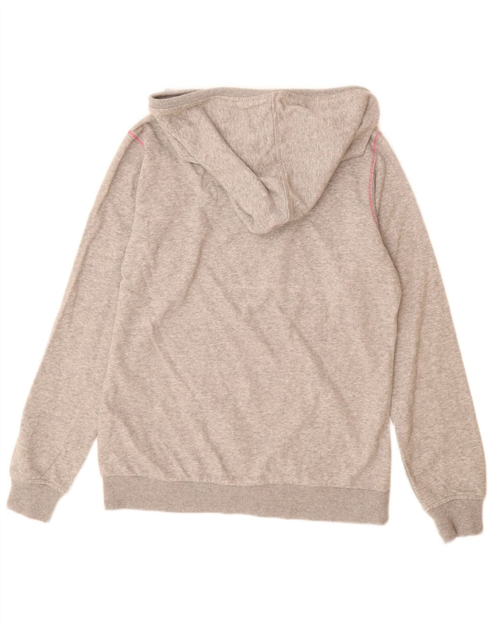 CHAMPION Felpa con cappuccio grafica da donna Heritage Fit UK 16 Large in cotone grigio