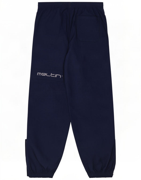 Pantaloni impermeabili con grafica da uomo Meltin' Pot Large in nylon blu navy