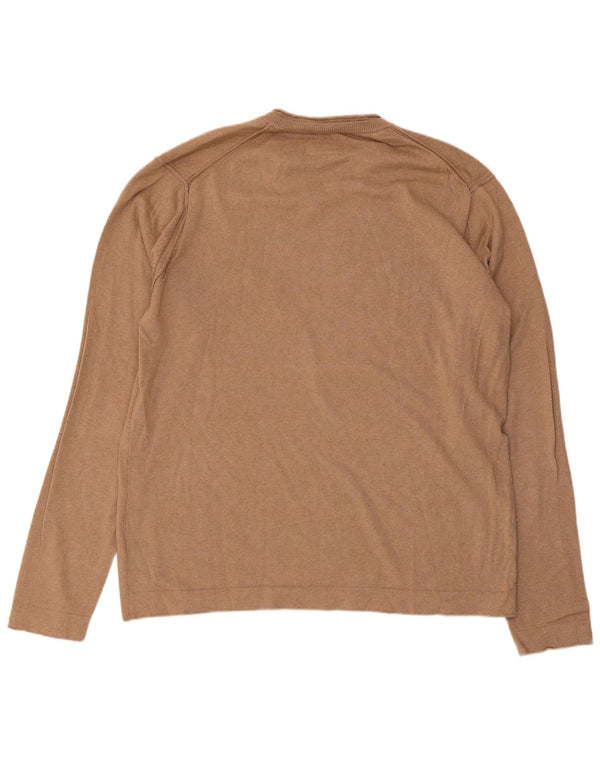 Maglione da uomo con scollo a V Marlboro Classics XL Beige