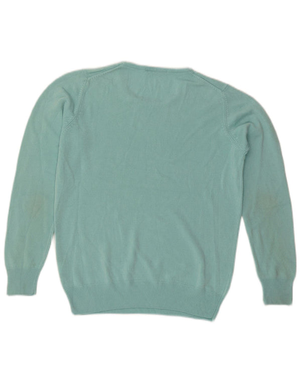 Maglione maglione girocollo da donna Marks & Spencer UK 10 piccolo turchese