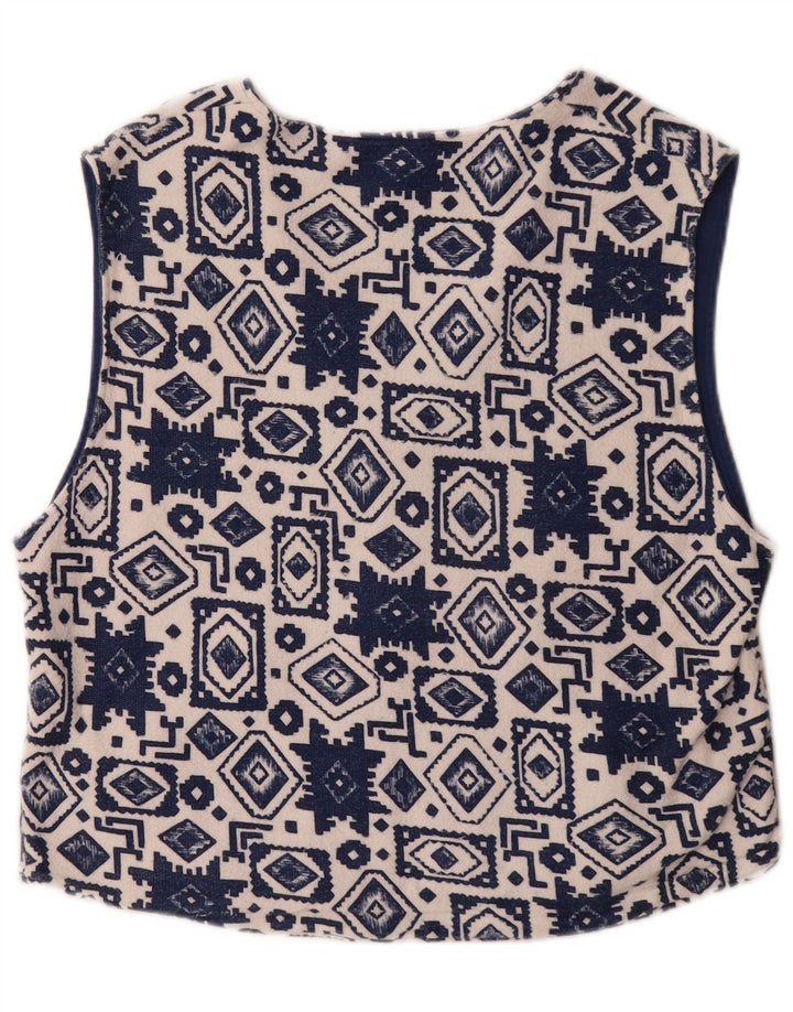 Gilet da donna Trigema UK 14 Cotone geometrico medio blu navy