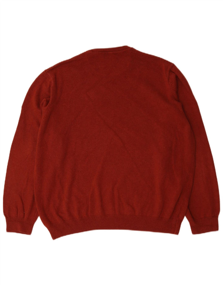 Maglione maglione girocollo da uomo Marks & Spencer 2XL cotone rosso