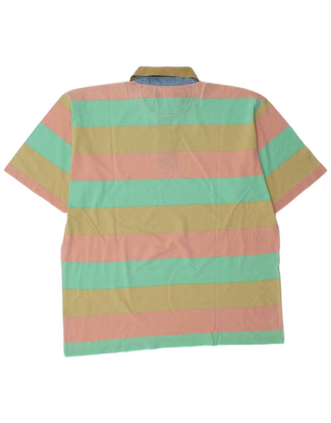 PETER HADLEY Polo da uomo XL in cotone a righe multicolore