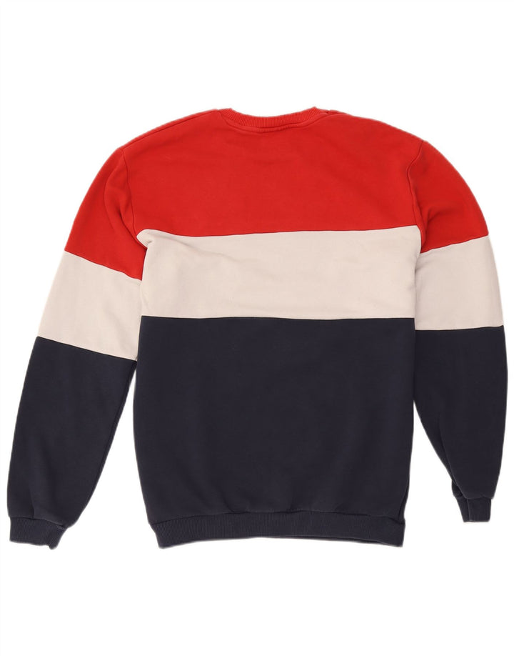 Fila Felpa grafica da uomo Maglione in cotone color block medio multicolore