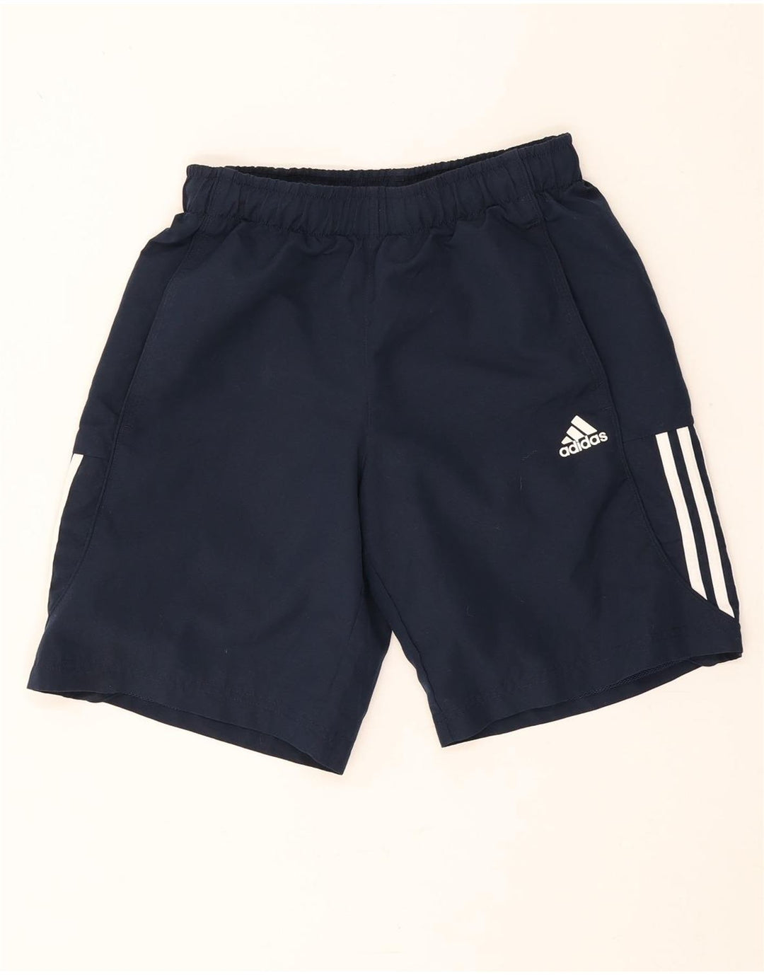 Pantaloncini sportivi Adidas Climalite da uomo piccoli in poliestere blu navy