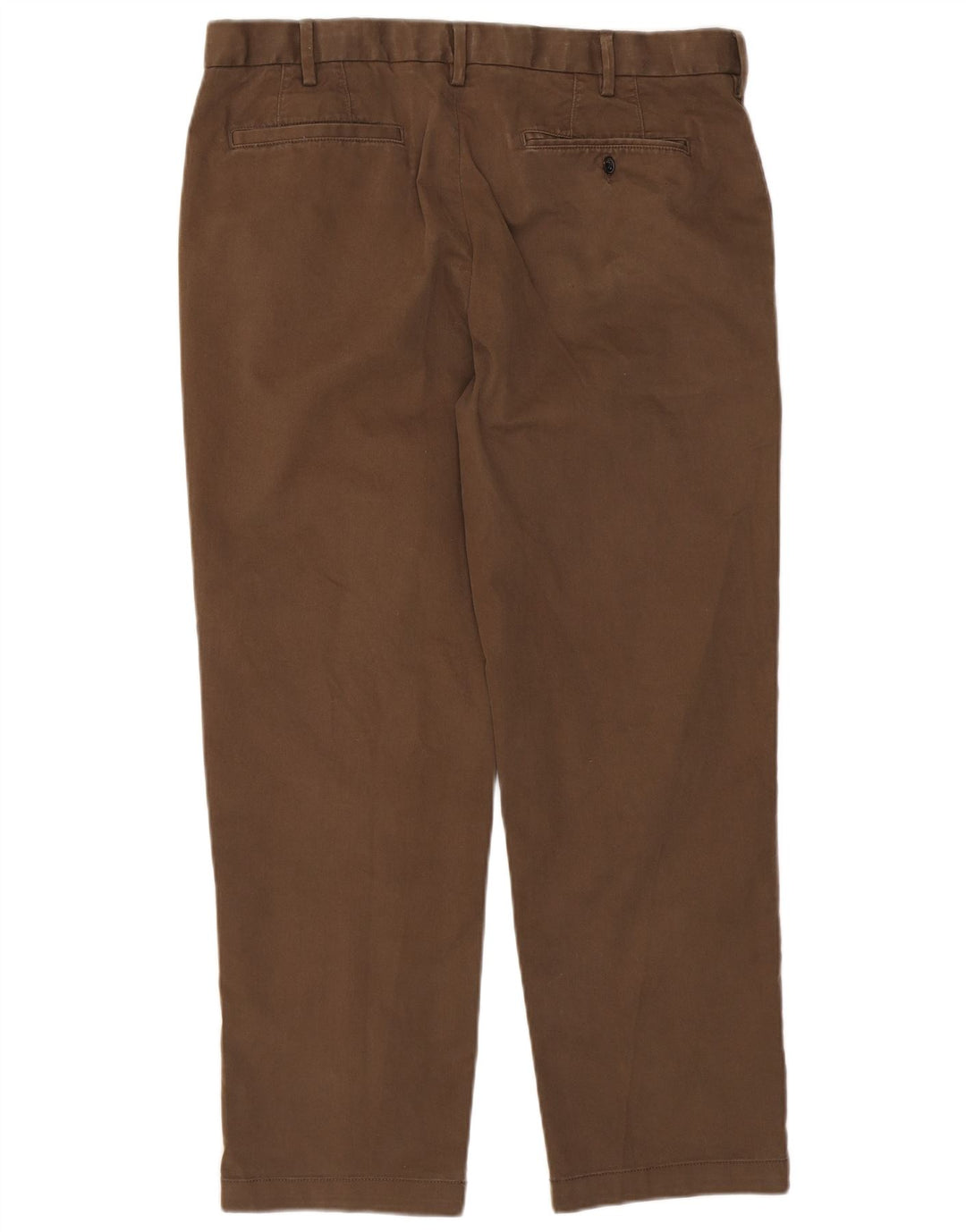 Pantaloni da abito affusolati Marks & Spencer da uomo blu Harbour W38 L29 Marrone