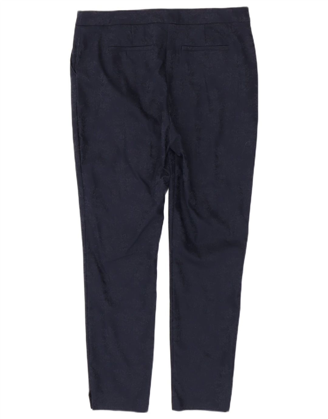MONSOON Pantaloni chino slim da donna UK 14 Large W34 L29 Blu navy floreale