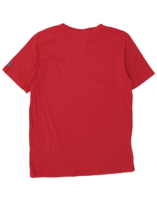 T-shirt grafica da uomo Puma Top in cotone rosso medio
