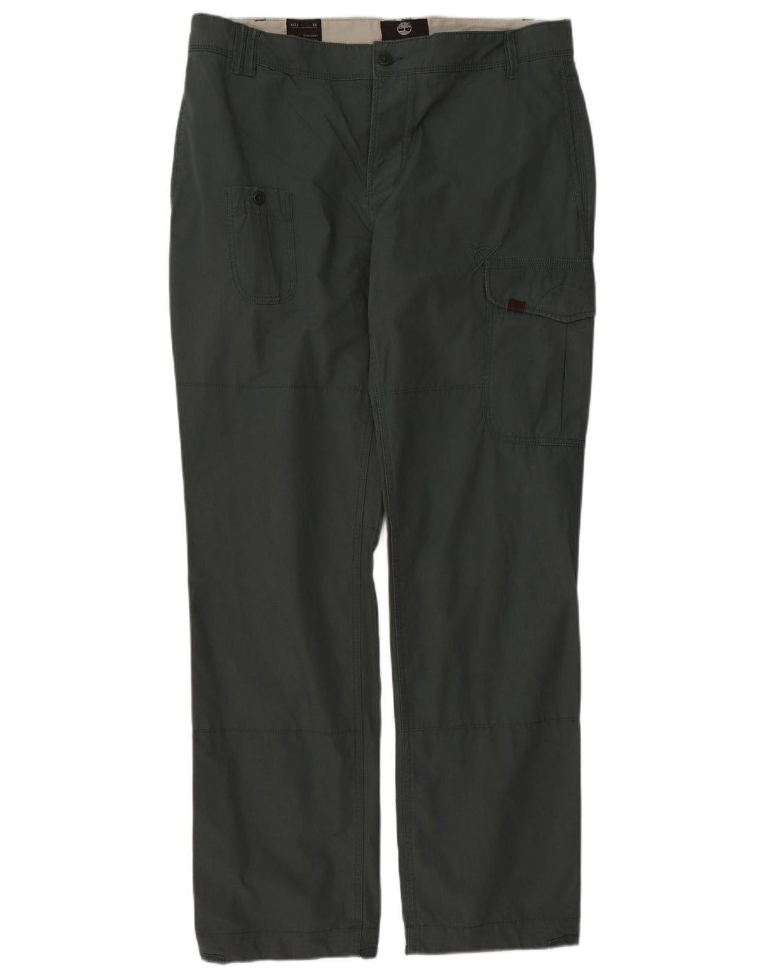 Pantaloni cargo dritti da uomo TIMBERLAND W36 L34 cotone verde