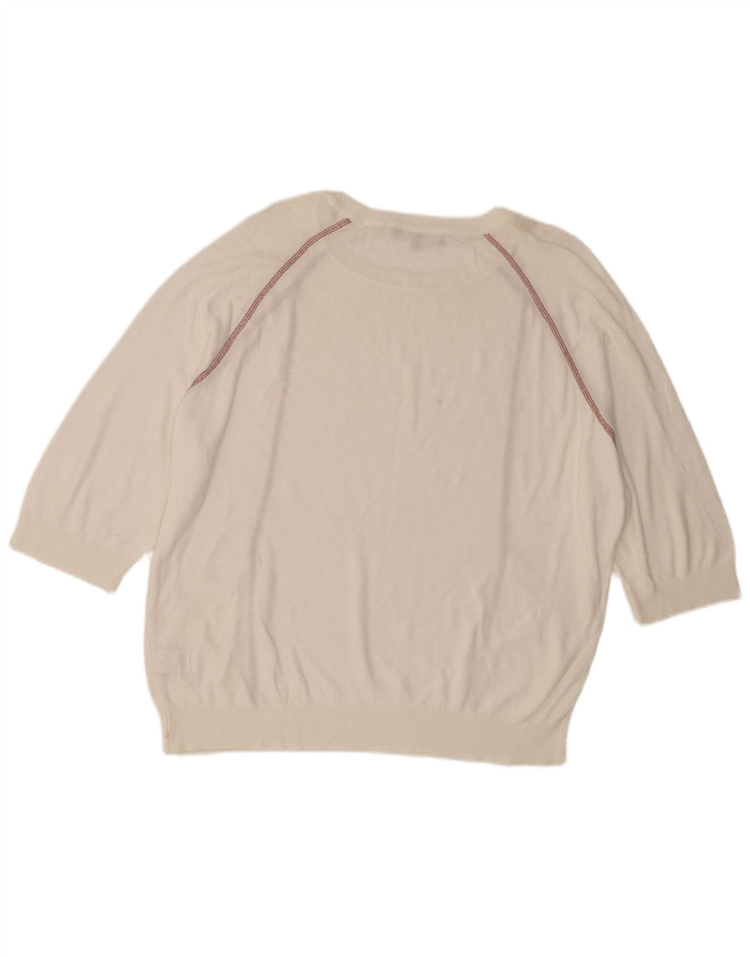 Maglione maglione con scollo a barca da donna Marks & Spencer UK 14 grande bianco