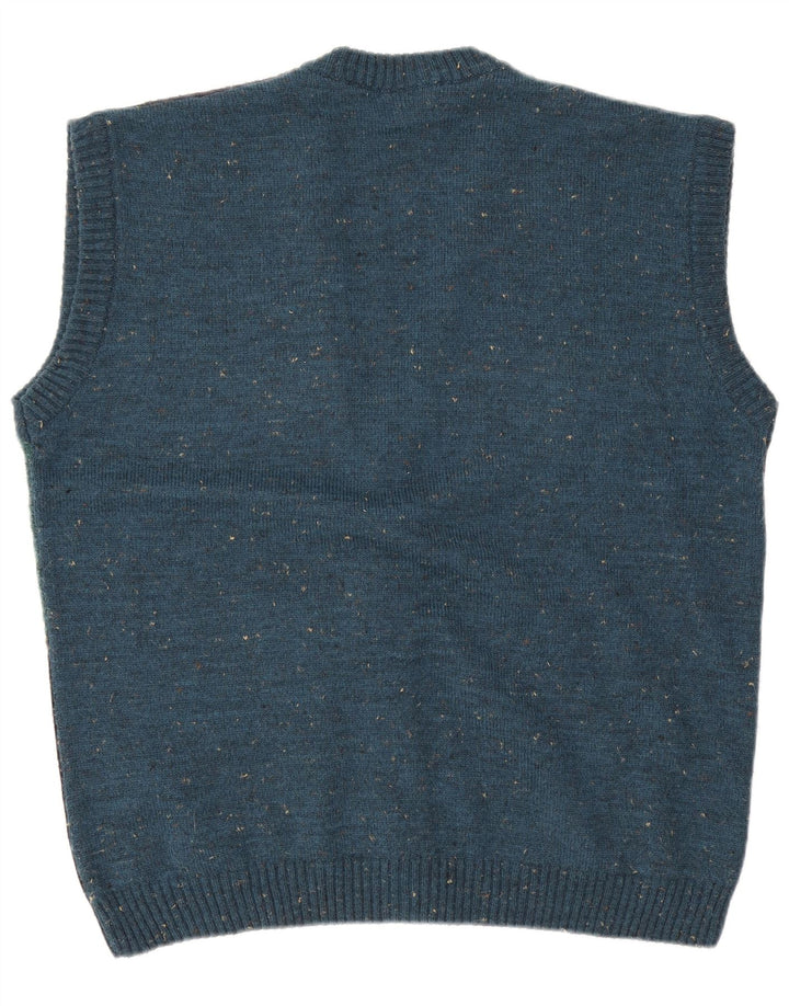 Maglione cardigan senza maniche da uomo Maria Jose grande chiazzato multicolore