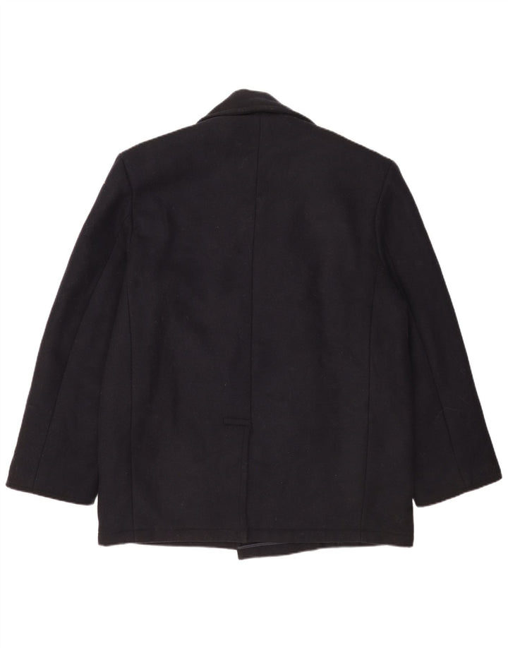 Cappotto da marinaio da uomo MFH UK 38 medio in lana blu navy
