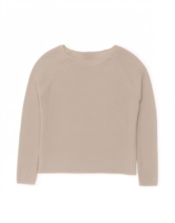 Maglione maglione con scollo a barca da donna Tommy Hilfiger UK 10 Small Off White Classi