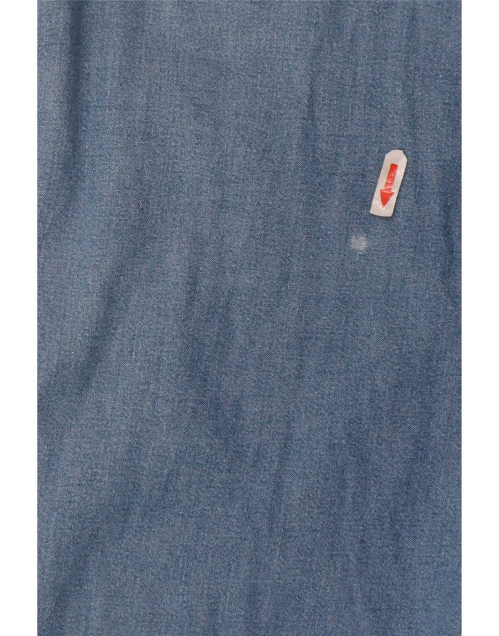 Camicia di jeans da uomo Casucci piccola blu