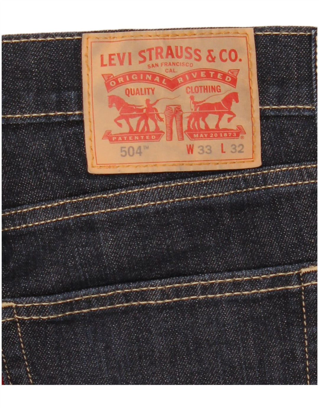 Jeans dritti Levi's 504 da donna W33 L32 blu navy