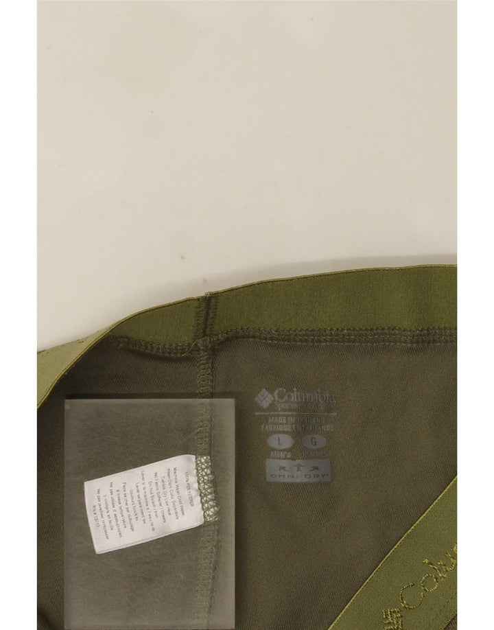 Leggings da uomo Columbia Large in poliestere verde