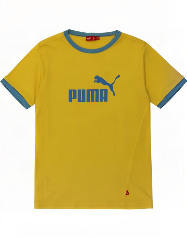 Puma T-shirt grafica da uomo Top Small Giallo