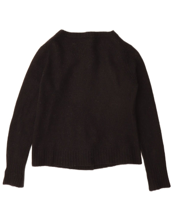 Maglione cardigan da donna Benetton UK 10 piccolo nero