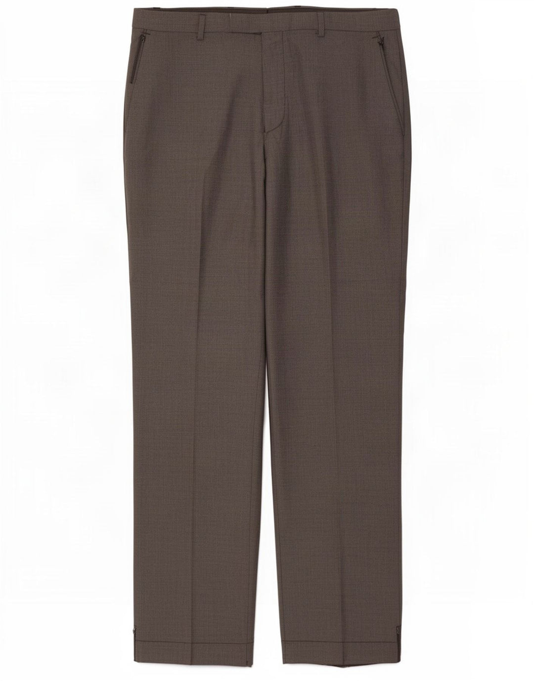 Pantaloni casual da uomo Marks & Spencer su misura W34 L33 poliestere grigio