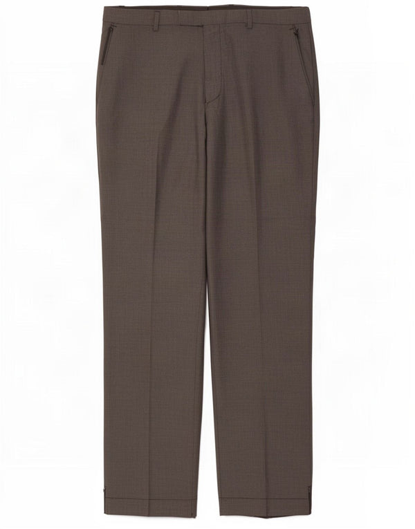 Pantaloni casual da uomo Marks & Spencer su misura W34 L33 poliestere grigio