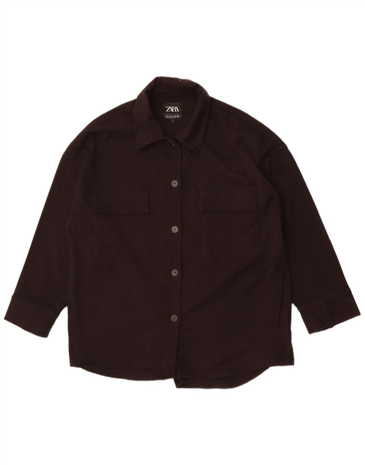 Giubbotto bomber oversize da donna Zara UK 16 grande poliestere nero