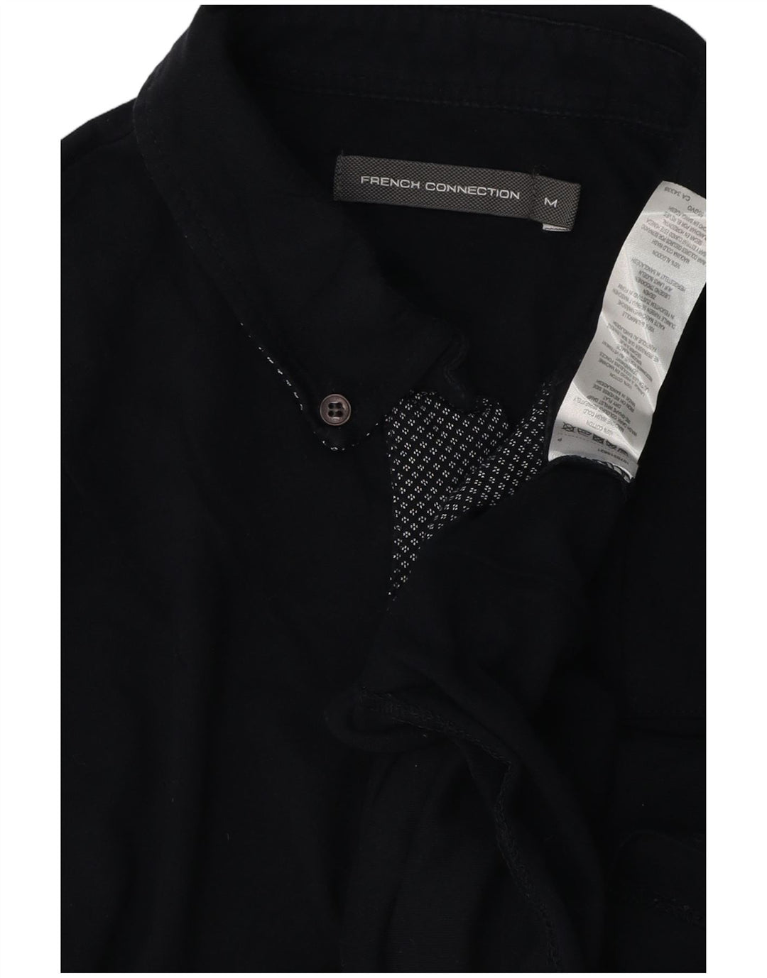 Polo da uomo French Connection in cotone blu navy medio