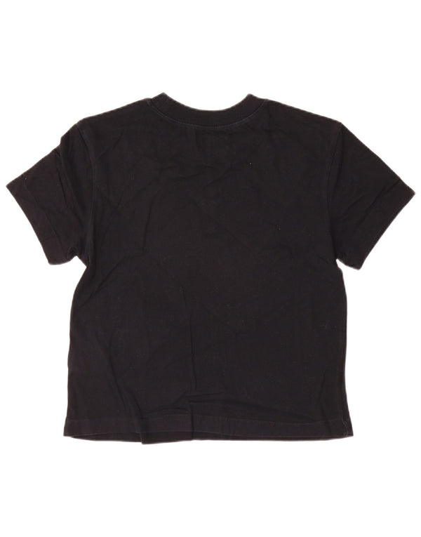 T-shirt grafica da donna Vans Top UK 10 piccola in cotone nero