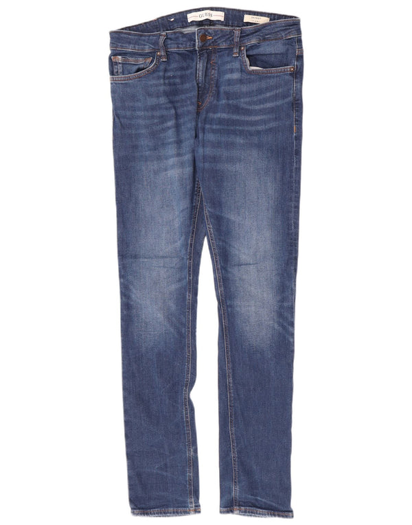 Jeans skinny da uomo Guess Miami W34 L34 cotone blu