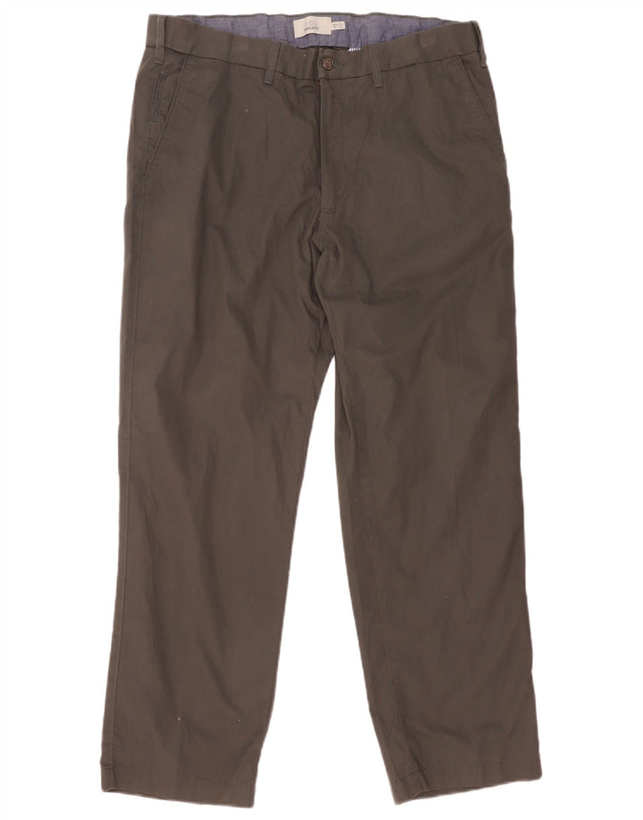 Pantaloni chino vestibilità regolare da uomo Marks & Spencer W36 L29 cotone grigio
