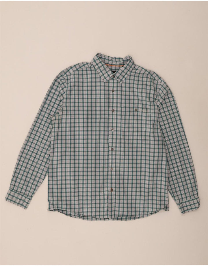 Camicia da uomo Orvis in cotone a quadri verdi grandi