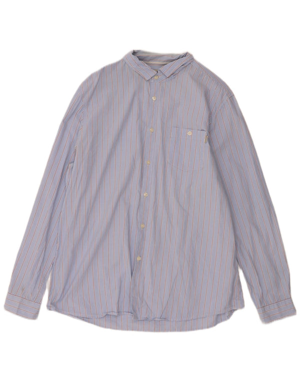 Camicia da uomo Jack Wills XL in cotone gessato blu
