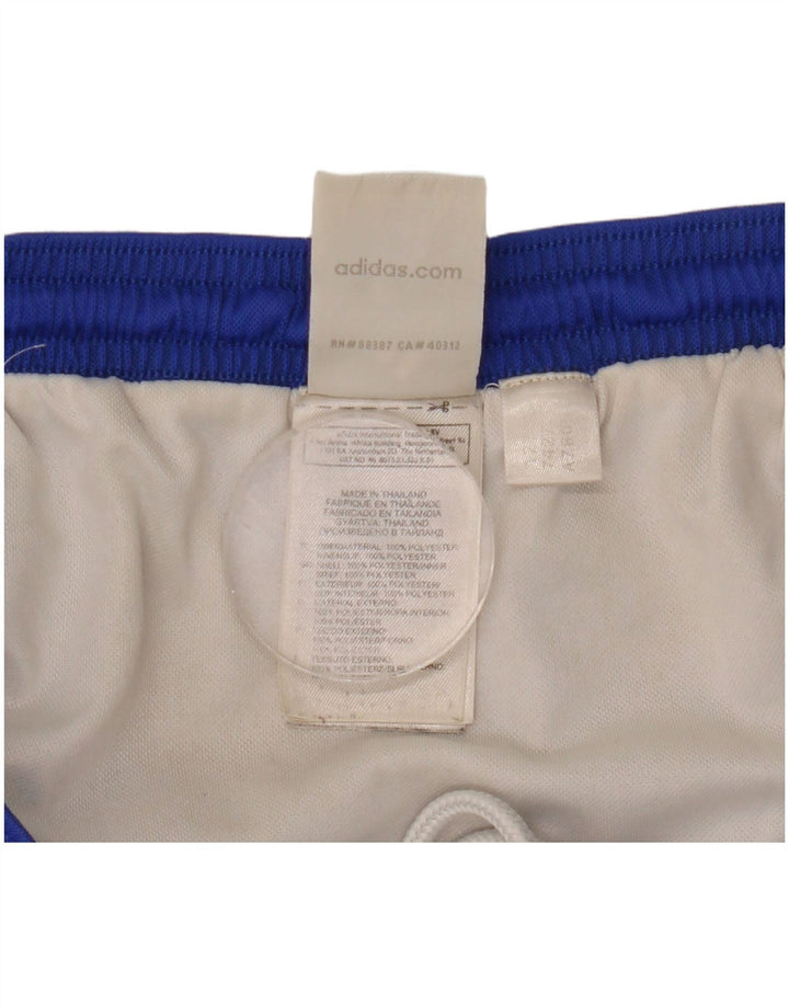 Pantaloncini sportivi Adidas da uomo grandi in poliestere blu