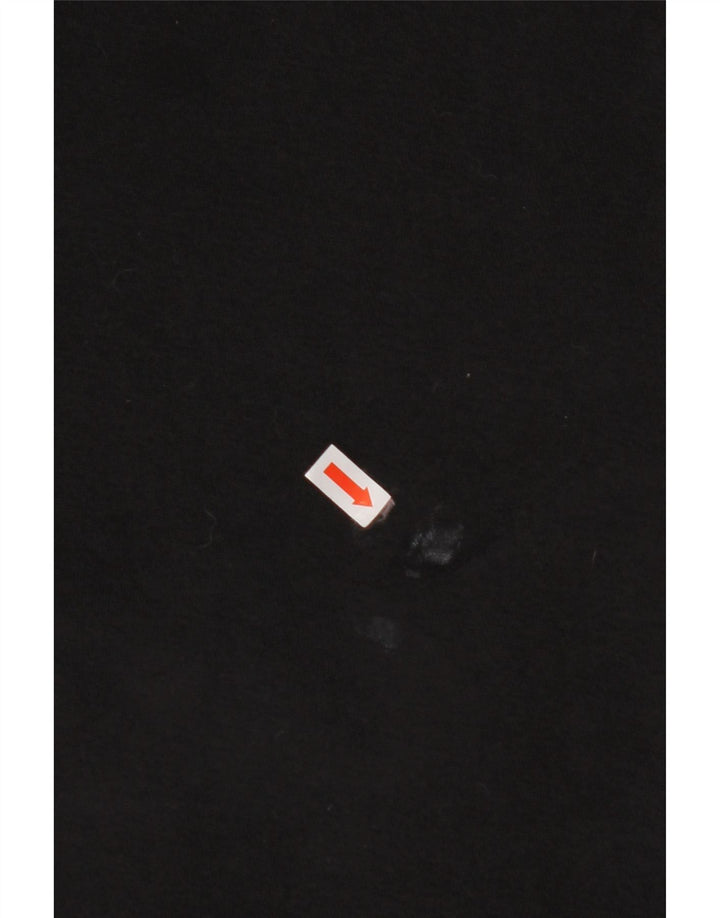 Maglione con cappuccio grafico da donna ADIDAS UK 24/26 2XL Cotone nero