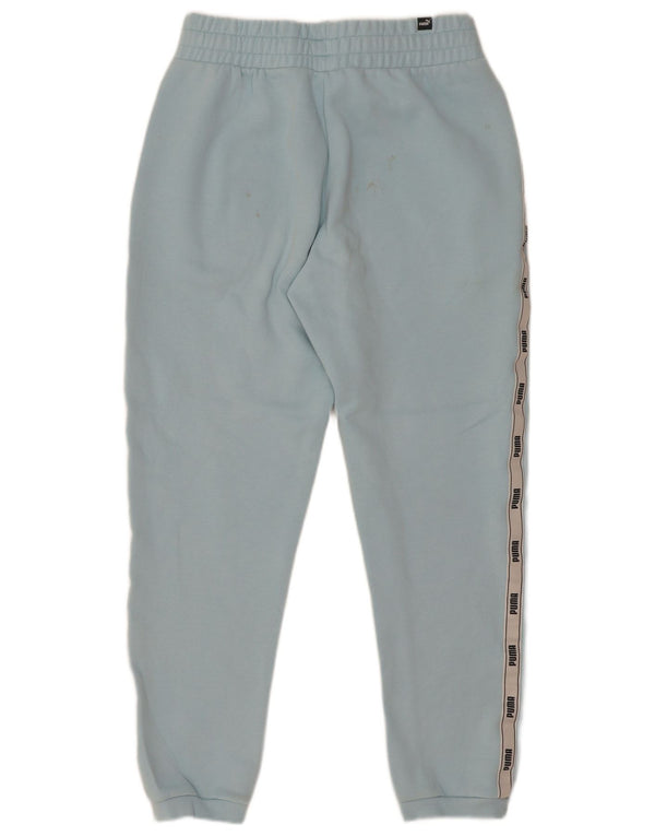 Puma Pantaloni da tuta con grafica da uomo Joggers Small Blu Colourblock in cotone