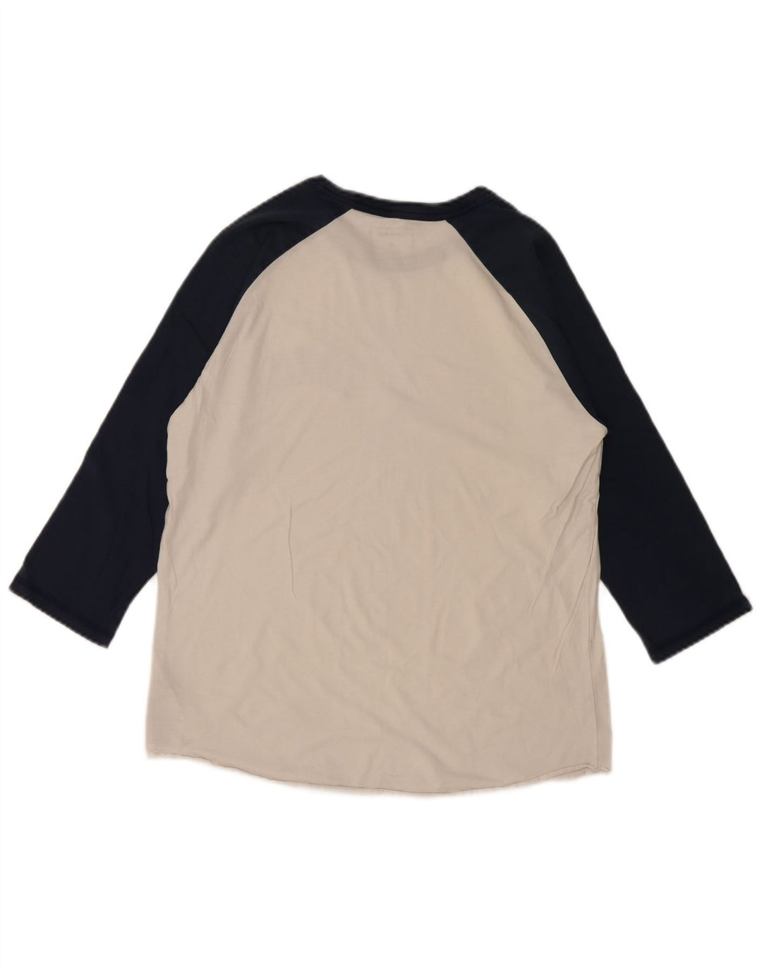 CONVERSE Womens Graphic Top 3/4 Sleeve UK 12 Medium White Colourblock